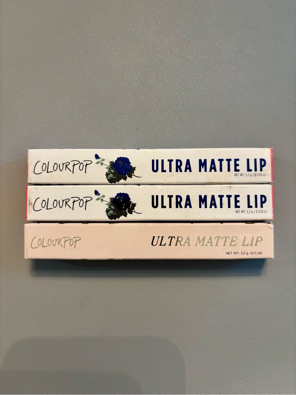ColourPop Ultra Matte Lip Gloss Bundle Trio - rare colors vegan made in usa
